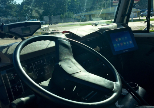 12' BBI Magnaspread Fertilizer & Lime Spreader mounted on a 2001 International 8100 #7