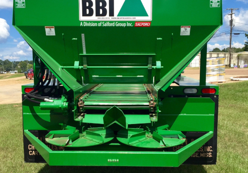Brand New 18' BBI Hydraulic Litter and Lime Spreader, Mounted on a Super Clean 2005 International 8600 #4