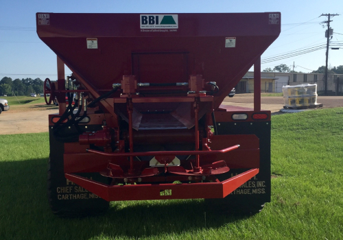 12' BBI Magnaspread Fertilizer & Lime Spreader mounted on a 2001 International 8100 #5